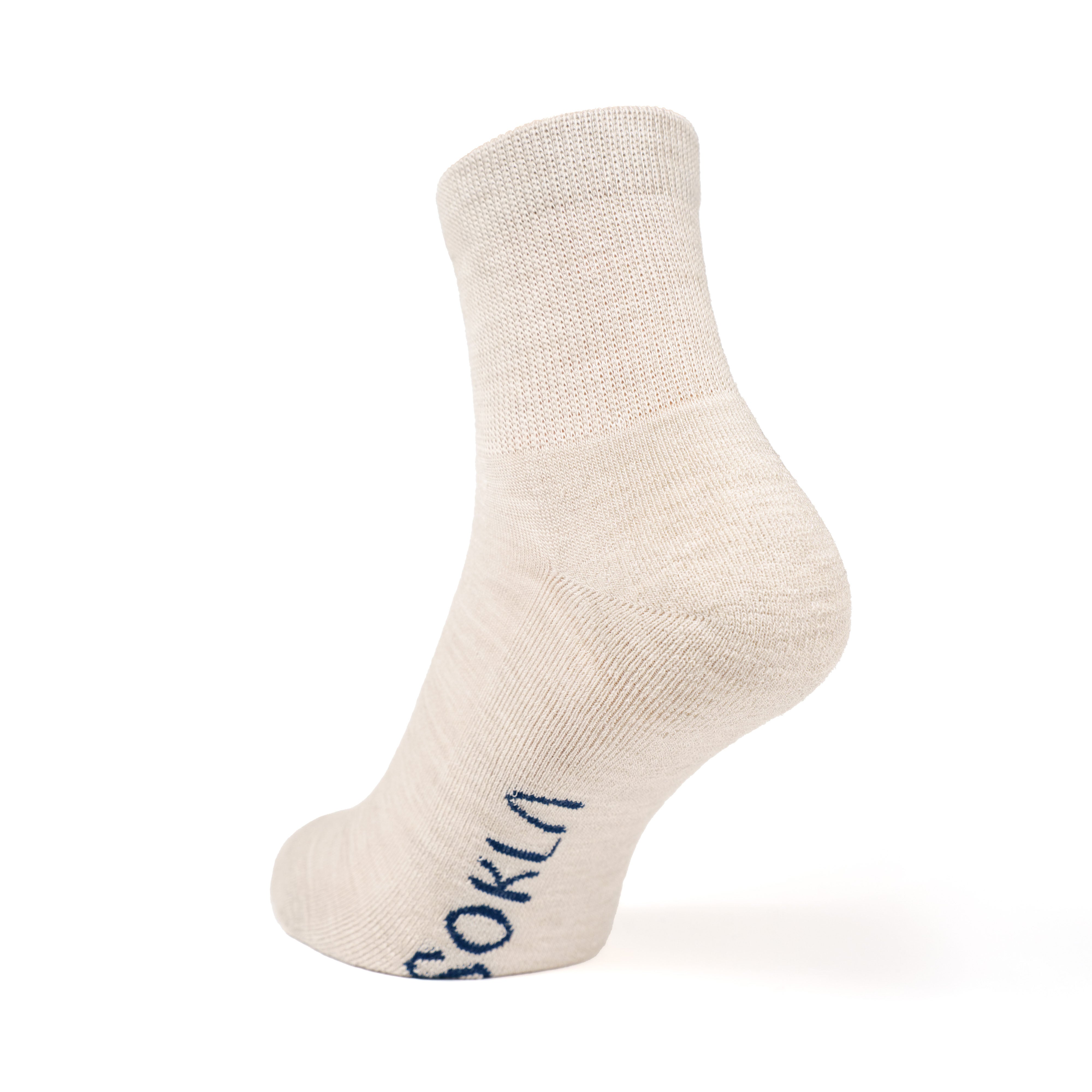 Low-Cuff Merino Wool Diabetic Socks