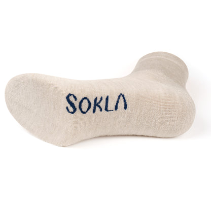 Low-Cuff Merino Wool Diabetic Socks